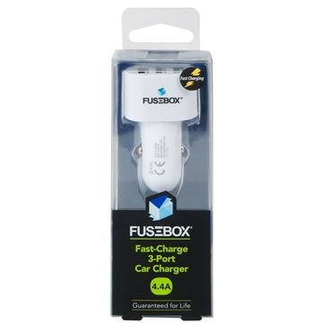 Fusebox - Car Charger, 3-Port, 4.4 Amp