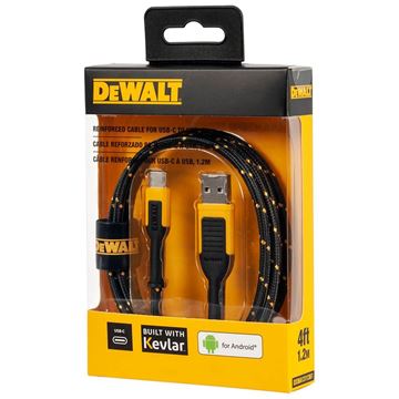 DeWALT - Reinforced Cable for USB-C to USB, 4 ft.